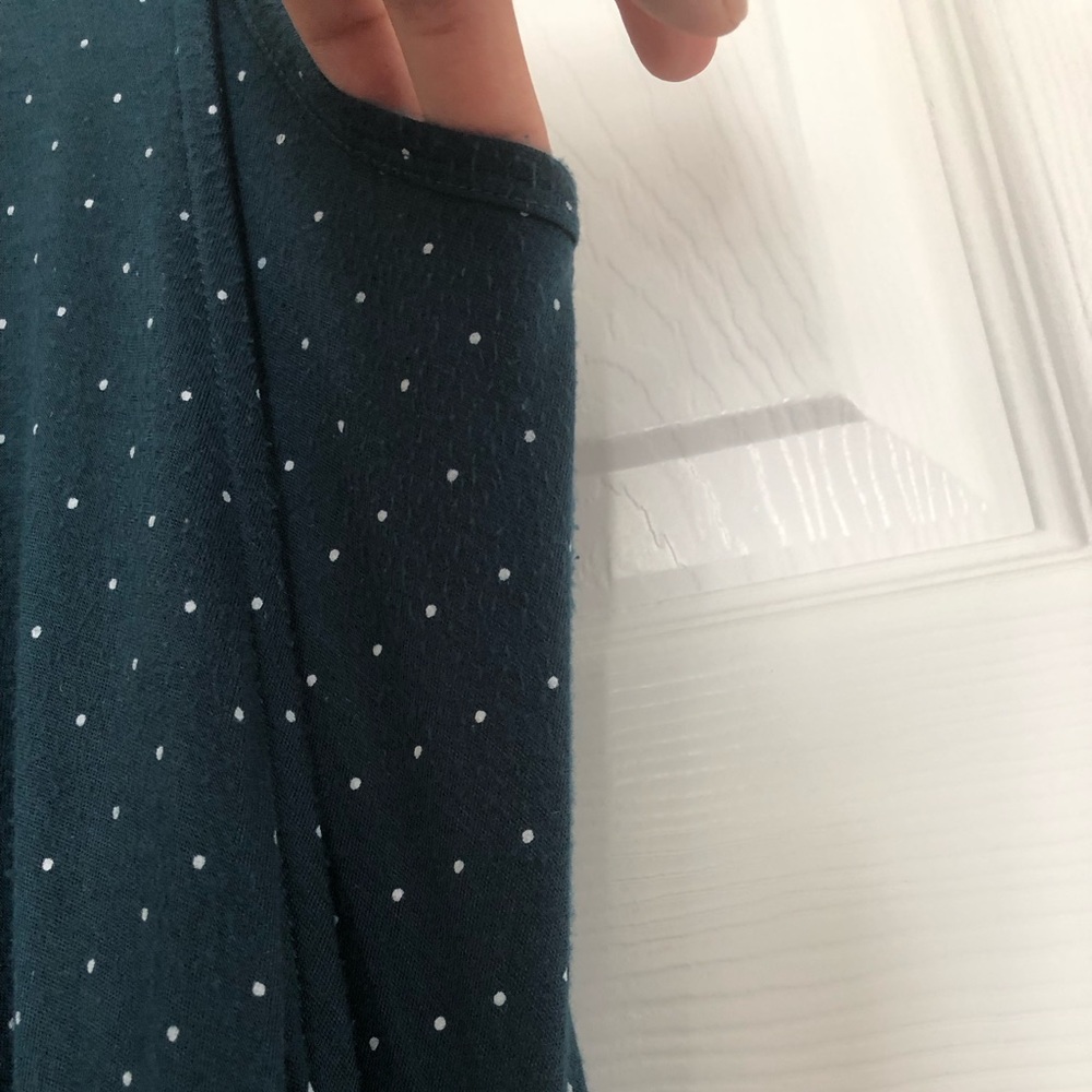 OG Teal Dots Latched Mama Romper - Picture 4 of 5